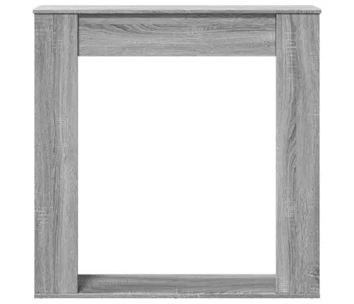 Kamīna Apmale, Pelēka Koka, 100X20X100 Cm, Konstruēts Koks Vidaxl