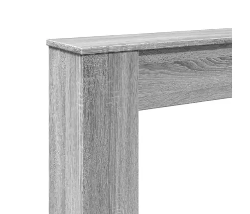 Kamīna Apmale, Pelēka Koka, 100X20X100 Cm, Konstruēts Koks Vidaxl