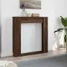 Kamīna Apmale, Brūna Ozola, 100X20X100 Cm, Konstruēts Koks Vidaxl