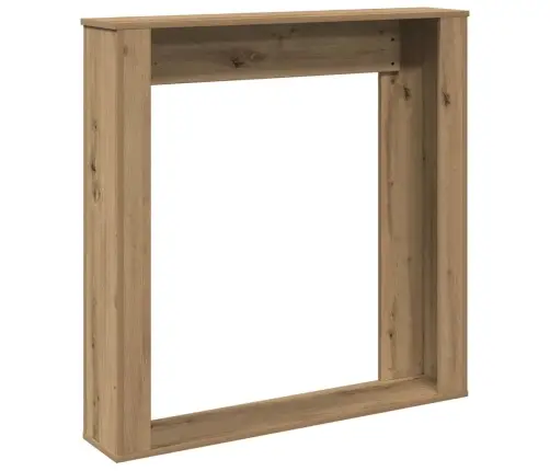 Kamīna Apmale, Koka Krāsa, 100X20X100 Cm, Konstruēts Koks Vidaxl