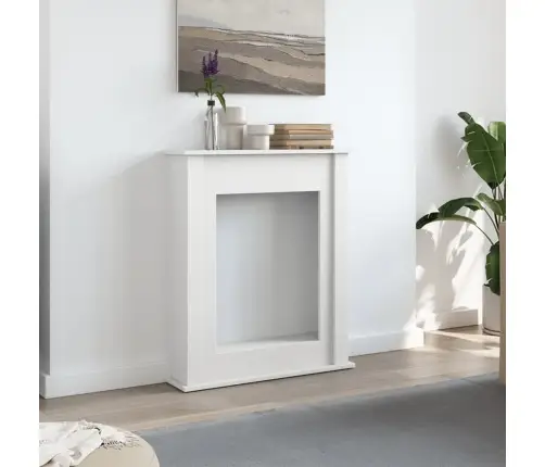 Kamina Ümbritsev Osa Valge 75X20X87,5 Cm Tehispuit