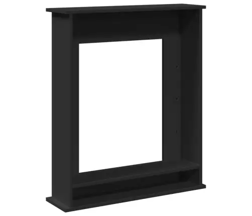 Židinio Apvadas, Juodas, 75X20X87,5cm Apdirbta Mediena