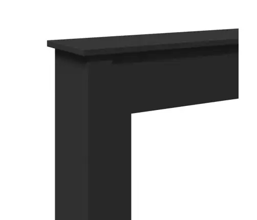 Židinio Apvadas, Juodas, 75X20X87,5cm Apdirbta Mediena