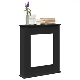 Kamīna Apmale, Melna, 75X20X87,5 Cm, Konstruēts Koks Vidaxl