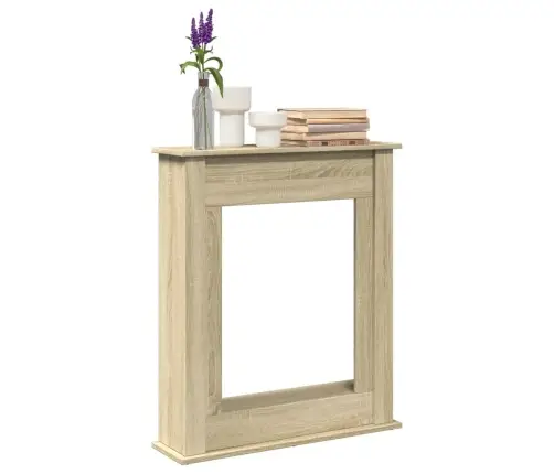 Kamīna Apmale, Ozola Krāsa, 75X20X87,5 Cm, Konstruēts Koks Vidaxl