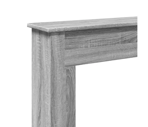 Kamīna Apmale, Pelēka Koka, 75X20X87,5 Cm, Konstruēts Koks Vidaxl