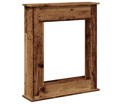 Kamīna Apmale, Koka Krāsā, 75X20X87,5 Cm, Konstruēts Koks Vidaxl