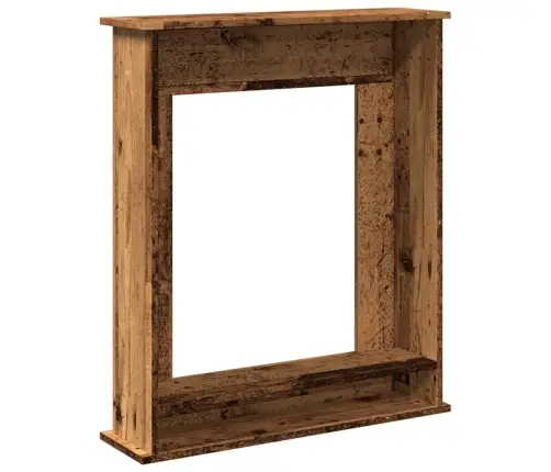 Kamīna Apmale, Koka Krāsā, 75X20X87,5 Cm, Konstruēts Koks Vidaxl