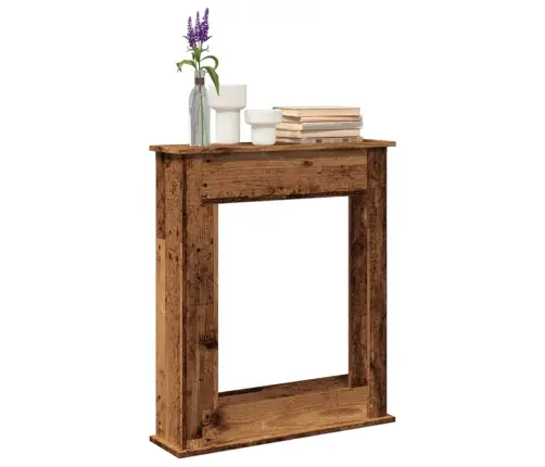 Kamīna Apmale, Koka Krāsā, 75X20X87,5 Cm, Konstruēts Koks Vidaxl