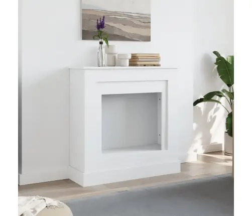 Kamina Ümbritsev Osa, Valge, 90 X 30 X 90 cm Tehispuit