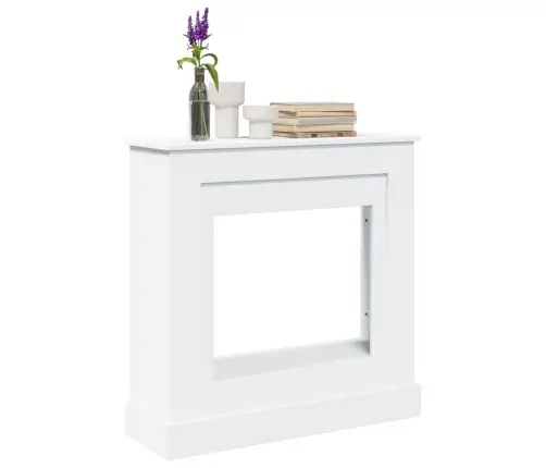 Kamina Ümbritsev Osa, Valge, 90 X 30 X 90 cm Tehispuit