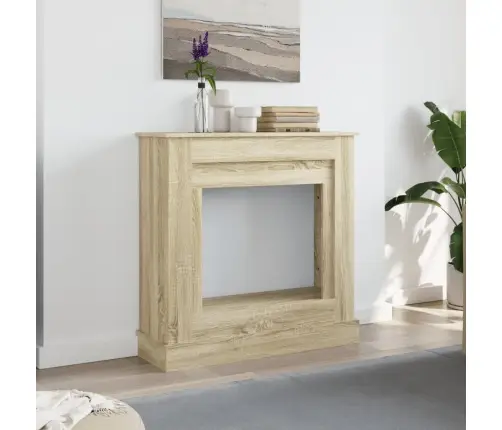 Kamīna Apmale, Ozola Krāsa, 90X30X90 Cm, Konstruēts Koks Vidaxl