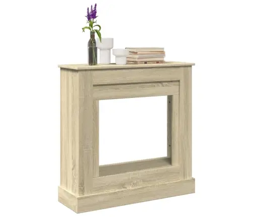 Kamīna Apmale, Ozola Krāsa, 90X30X90 Cm, Konstruēts Koks Vidaxl