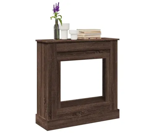 Kamīna Apmale, Brūna Ozola, 90X30X90 Cm, Konstruēts Koks Vidaxl