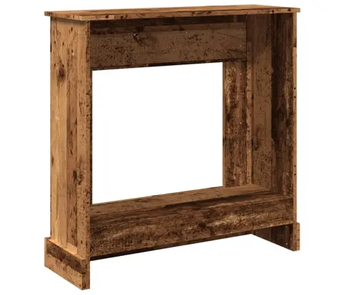 Kamina Ümbritsev Osa, Vana Puit, 90X30X90 cm Tehispuit