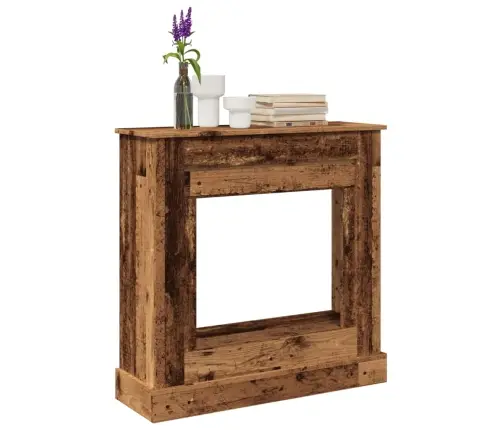 Kamina Ümbritsev Osa, Vana Puit, 90X30X90 cm Tehispuit