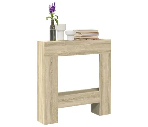 Kamīna Apmale, Ozola Krāsa, 81X18X82 Cm, Konstruēts Koks Vidaxl