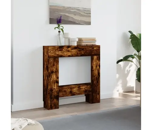 Kamīna Apmale, Ozola Krāsa, 81X18X82 Cm, Konstruēts Koks Vidaxl