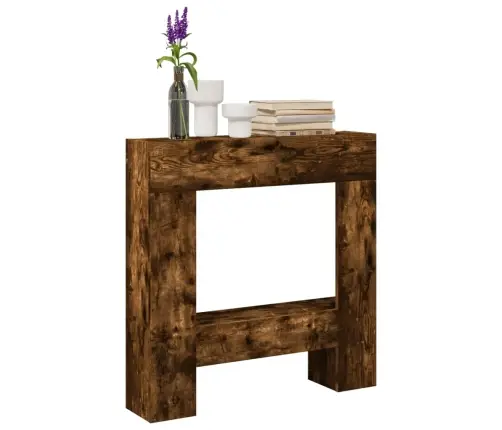 Kamīna Apmale, Ozola Krāsa, 81X18X82 Cm, Konstruēts Koks Vidaxl