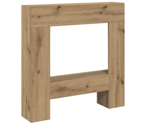 Židinio Apvadas, Artisano Ąžuolo, 81X18X82cm Apdirbta Mediena