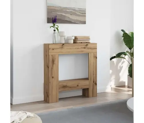 Židinio Apvadas, Artisano Ąžuolo, 81X18X82cm Apdirbta Mediena