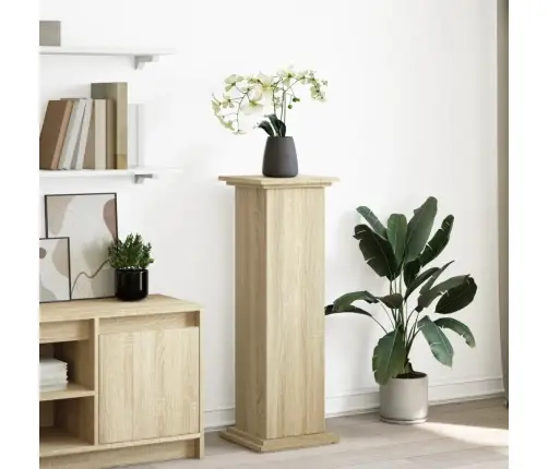 Eksponavimo Stovas Su Lentyna, Ąžuolo, 31X30X90cm Mediena