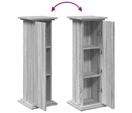 Displeja Statīvs Ar Glabāšanas 31X30X90 Cm Inženierijas Koks Vidaxl