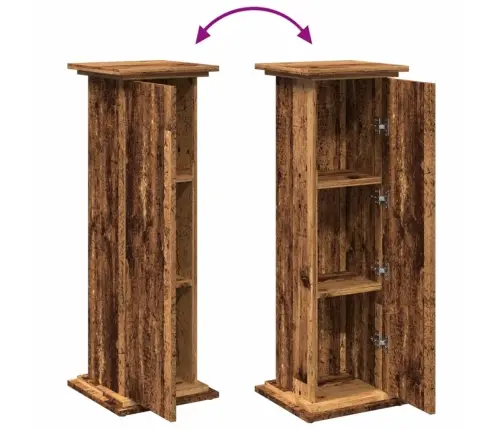 Displeja Statīvs Ar Glabāšanas 31X30X90 Cm Inženierijas Koks Vidaxl
