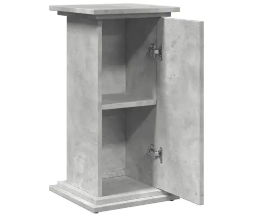 Eksponavimo Stovas Su Lentyna, Betono, 31X30X60cm Mediena Eksponavimo Stovas Su Lentyna, Betono, 31X30X60cm Mediena