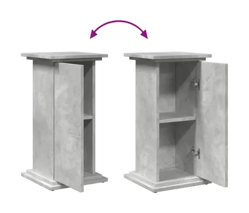 Eksponavimo Stovas Su Lentyna, Betono, 31X30X60cm Mediena Eksponavimo Stovas Su Lentyna, Betono, 31X30X60cm Mediena