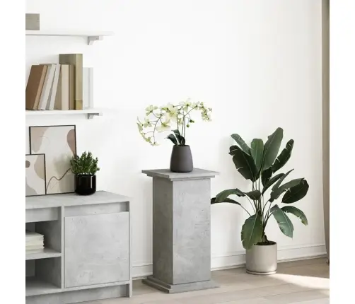 Eksponavimo Stovas Su Lentyna, Betono, 31X30X60cm Mediena Eksponavimo Stovas Su Lentyna, Betono, 31X30X60cm Mediena