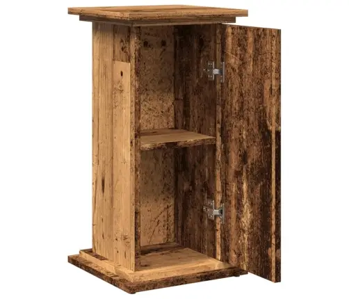 Hoiuruumiga Monitorialus, Vana Puit, 31X30X60 cm Tehispuit