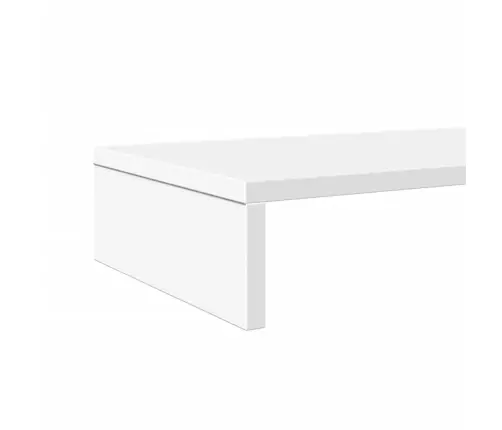 Monitoriaus Stovas, Baltas, 100X27X10cm Apdirbta Mediena