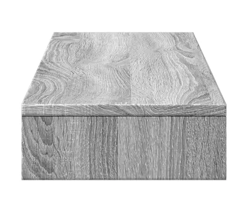 Monitora Paliktnis, Pelēks, 100X27X10 Cm, Inženierijas Koks Vidaxl