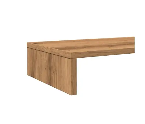 Monitora Paliktnis, Koka Krāsa, 100X27X10 Cm, Inženierijas Koks Vidaxl