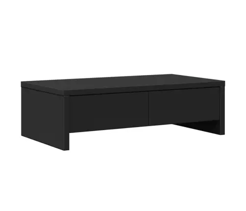 Monitora Statīvs Ar Atvilktnēm, Melns, 50X27X15 Cm Vidaxl