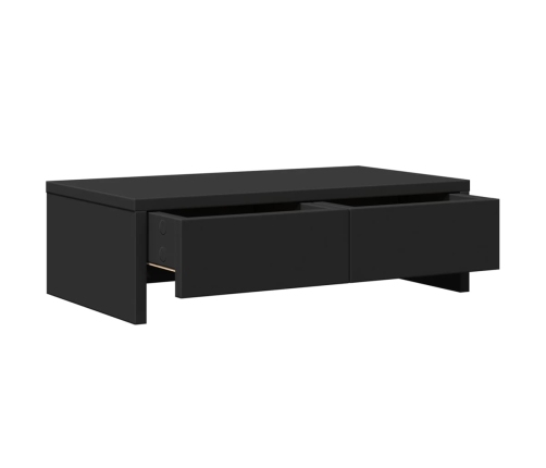 Monitora Statīvs Ar Atvilktnēm, Melns, 50X27X15 Cm Vidaxl