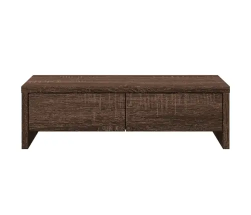 Sahtlitega Monitorialus, Pruun Tamm, 50 X 27 X 15 cm Tehispuit