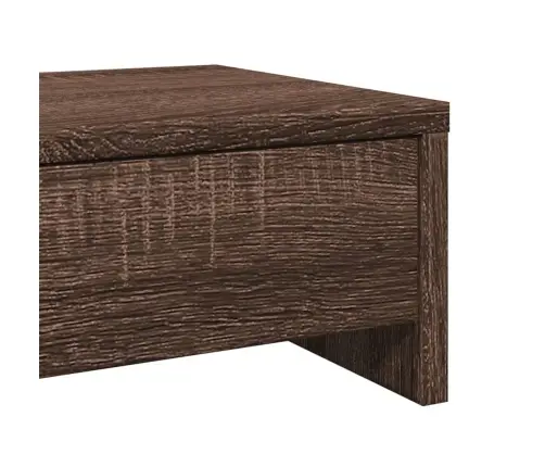 Sahtlitega Monitorialus, Pruun Tamm, 50 X 27 X 15 cm Tehispuit