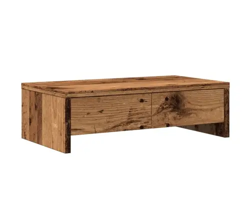 Monitoriaus Stovas Su Stalčiais, Medienos, 50X27X15cm Mediena