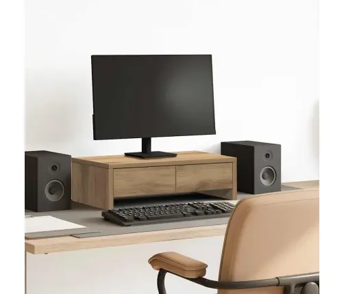 Monitoriaus Stovas Su Stalčiais, Artisano, 50X27X15cm Mediena