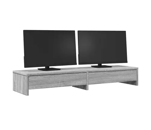 Sahtlitega Monitorialus, Hall Sonoma, 100X27X15 cm Tehispuit