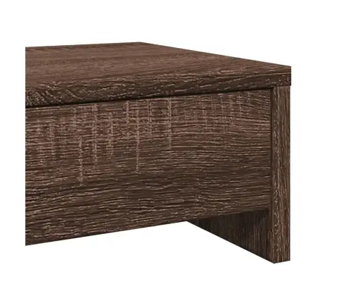 Sahtlitega Monitorialus, Pruun Tamm, 100X27X15 cm Tehispuit