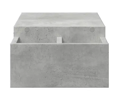 Monitora Paliktnis Ar Plauktu, Betona Pelēks, 70X27X15 Cm Vidaxl