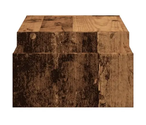 Hoiuruumiga Monitorialus, Vana Puit, 70 X 27 X 15 cm Tehispuit