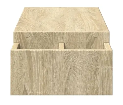 Monitora Paliktnis Ar Plauktu, Ozola Krāsa, 100X27X15 Cm Vidaxl