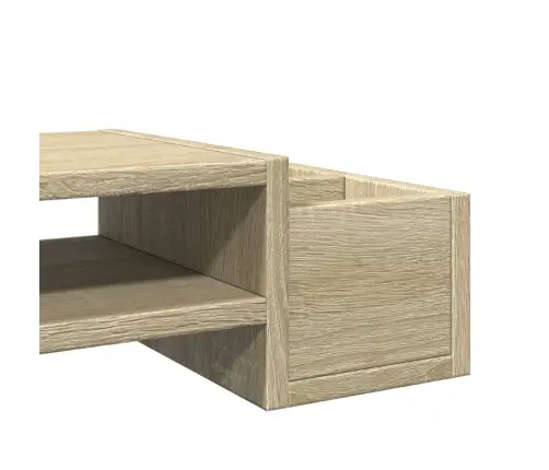 Monitora Paliktnis Ar Plauktu, Ozola Krāsa, 100X27X15 Cm Vidaxl