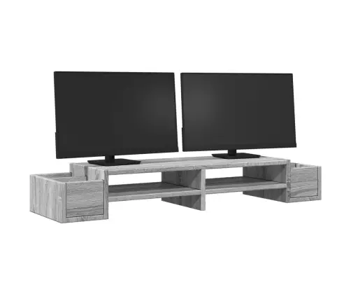 Hoiuruumiga Monitorialus, Hall Sonoma, 100X27X15 cm Tehispuit