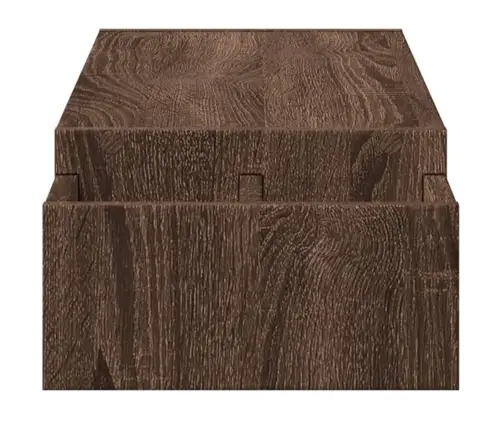 Monitoriaus Stovas Su Lentyna, Ruda, 100X27X15cm Mediena