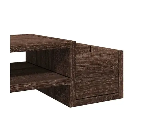 Monitoriaus Stovas Su Lentyna, Ruda, 100X27X15cm Mediena